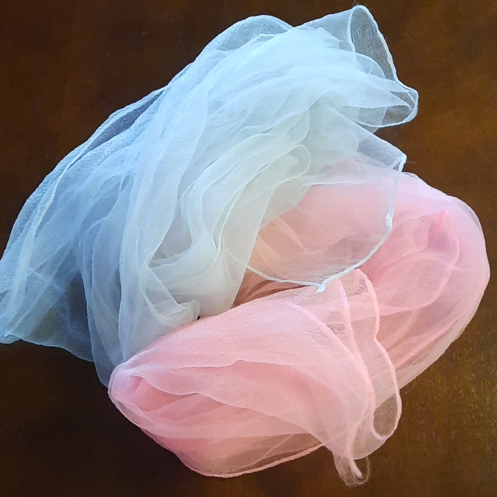 Vintage 1950s Sheer Scarfs